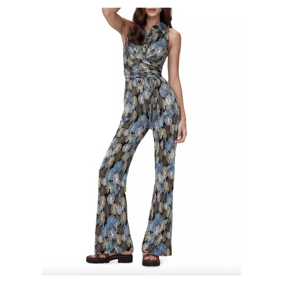 DIANE VON FURSTENBERG "Kellie" Jumpsuit in Fireworks XS - Picture 2 of 4